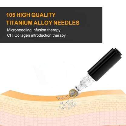 105 New Skin Hydration Roller Micro Infusion System Oil Delivery Lip Plumper Face Brow Hair Scalp Serum Applicator Beauty Tool