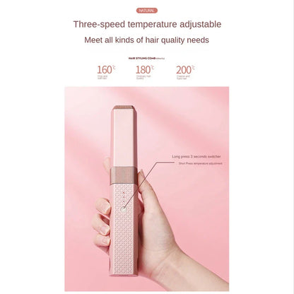 Wireless Hair Straightening Splint Straight Hair Stick Portable Straight Curling Stick Inner Buckle Bangs Styling Tool