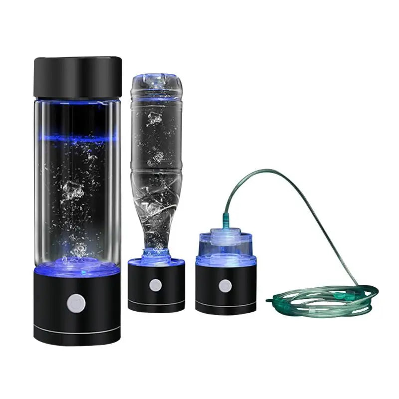 YenvK 400ML Portable SPE/PEM Hydrogen Water Bottle With Gas Vent USB Rechargeable Alkaline Ionizer Maker Can Absorb Hydrogen